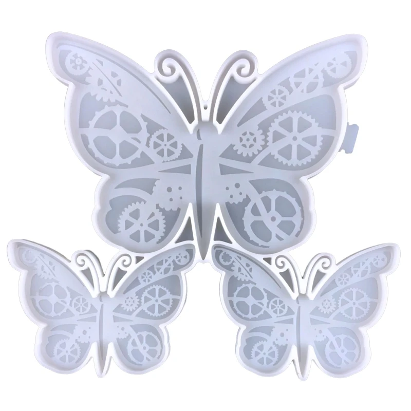 for Butterfly Hat Gear Wall Hanging Silicone Love Mold DIY Desktop Ornaments Mol H9ED