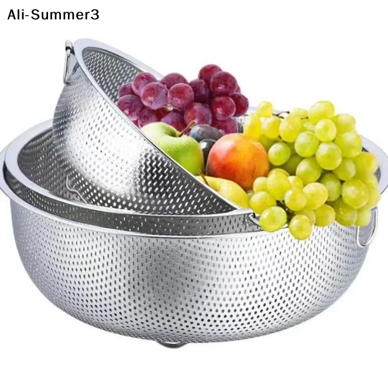 

【Summer3】1 шт. Новинка 2026 года: Кухонный инструмент из нержавеющей стали – сетчатый дуршлаг-сито/корзина-сито