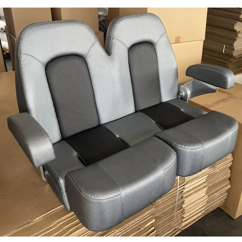 Marine Grade Deluxe Two-Seater Boat Seat Bench Boat Seats Foldable Bench Seatpromote sales