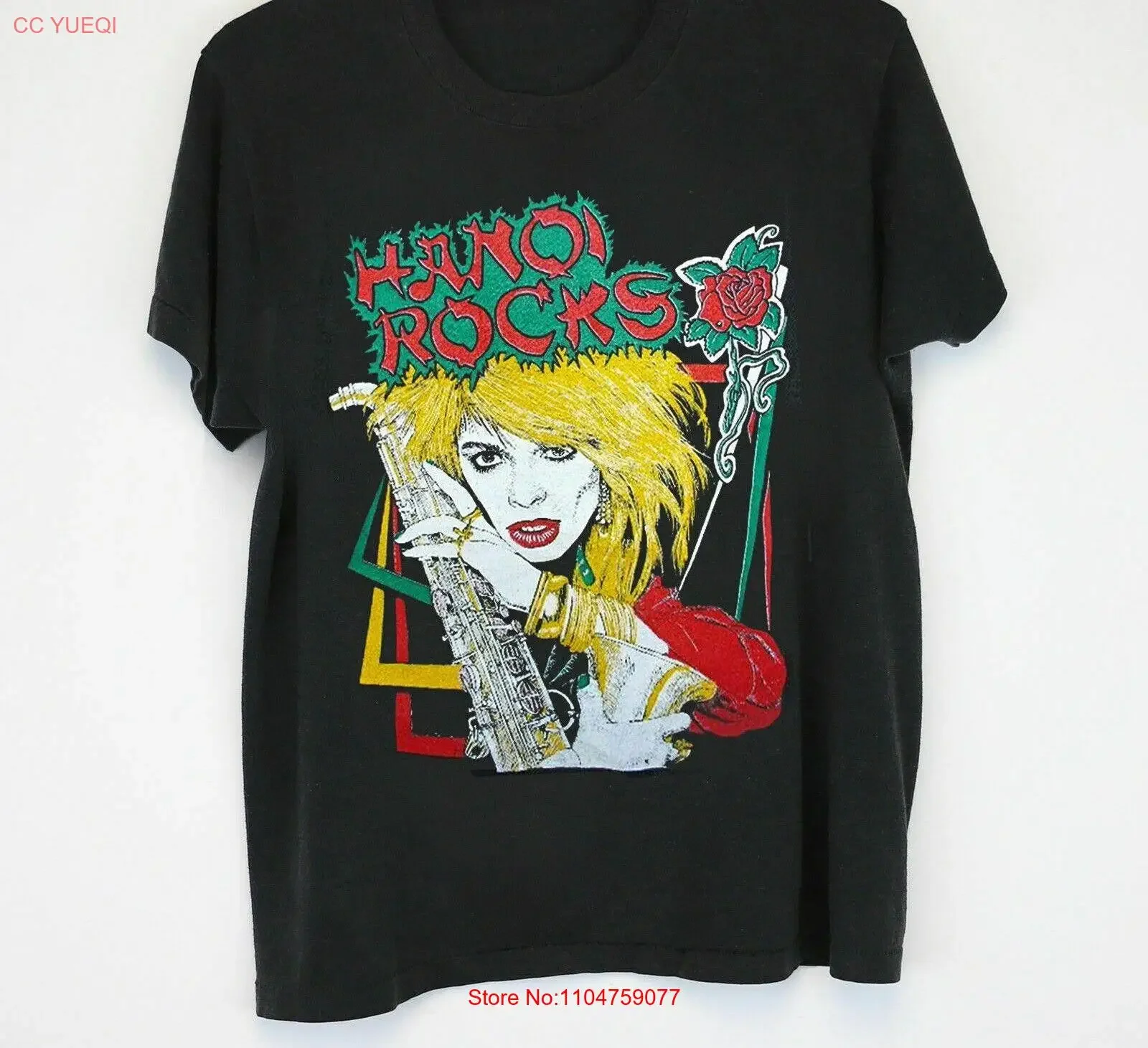 

Hanoi Rocks 80s Жилет с огромной нашивкой на спине, хлопковая черная мужская футболка S 4XL VN2267, винтажная мытая дышащая мужская футболка унисекс