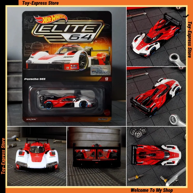

Hot Wheels 2025 Elite 64 Детские игрушки Hotwheels 2025 1:64 Модель автомобиля для мальчиков Детские игрушки Porsche 963 Литой под давлением сплав Коллекционный подарок