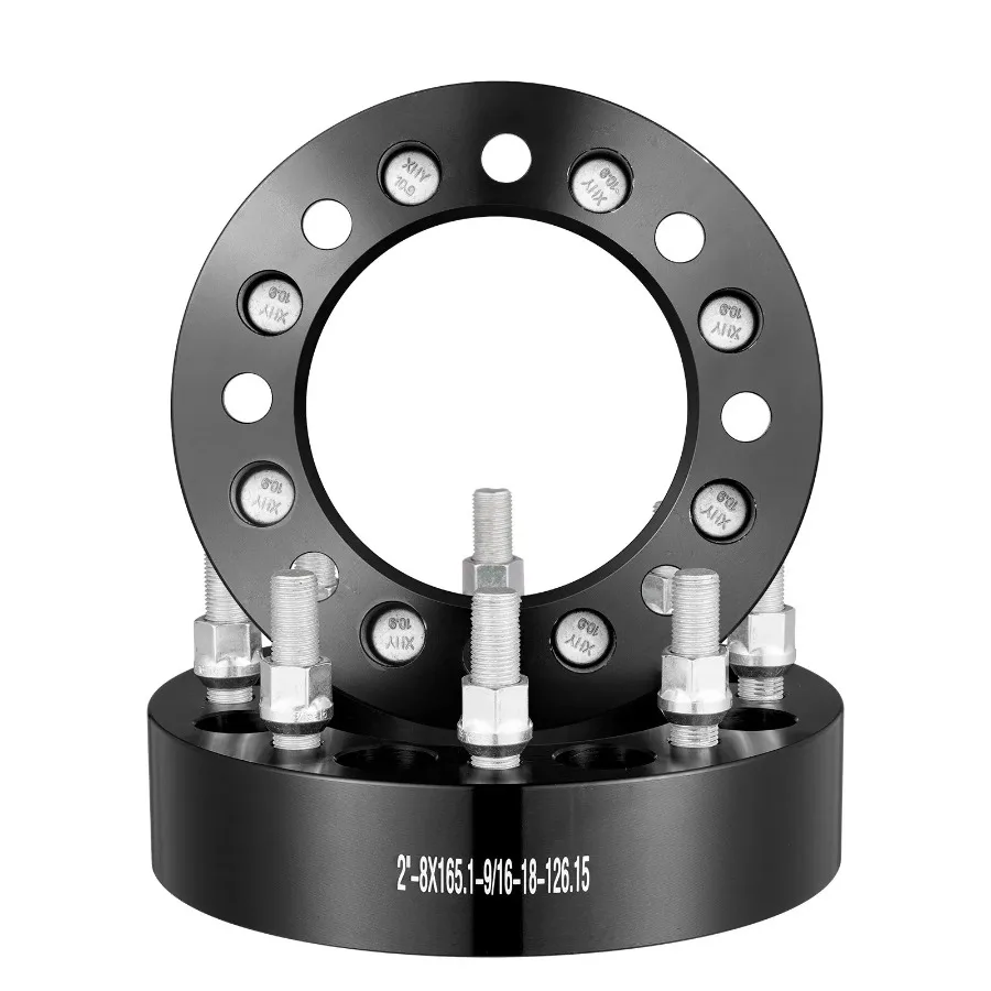 

2 8x6.5 Wheel Spacers Wheel Adapters 8 Lug Forged Spacer 2 PCS Black