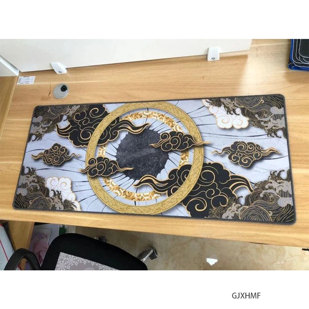 White Mausepad Minimalist Style Desk Mat Gaming Mat Amaterasu Auspicious Clouds Keyboard Mat Mouse Pad Mouse Carpet Gamer Rug