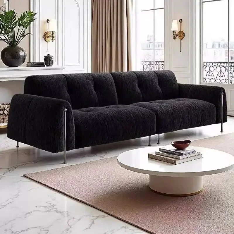 Minimalist Dark Living Room Sofas Sleep Black Apartments Arm Living Room Sofas Lounges Luxury Divano Soggiorno Home Furniture