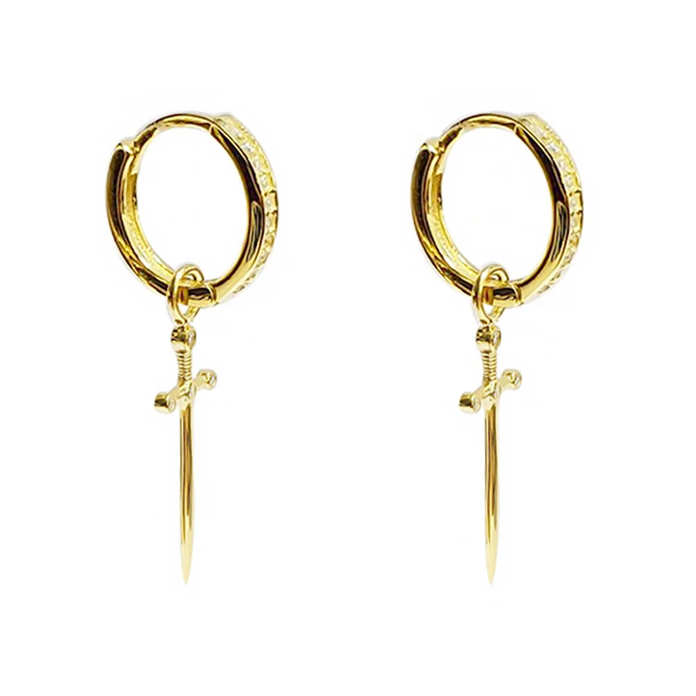 

1Pair Creative Rhinestones Loop Earrings Dangle Earrings for Women Beach Festival Wedding Party Gift Ear Jewelry