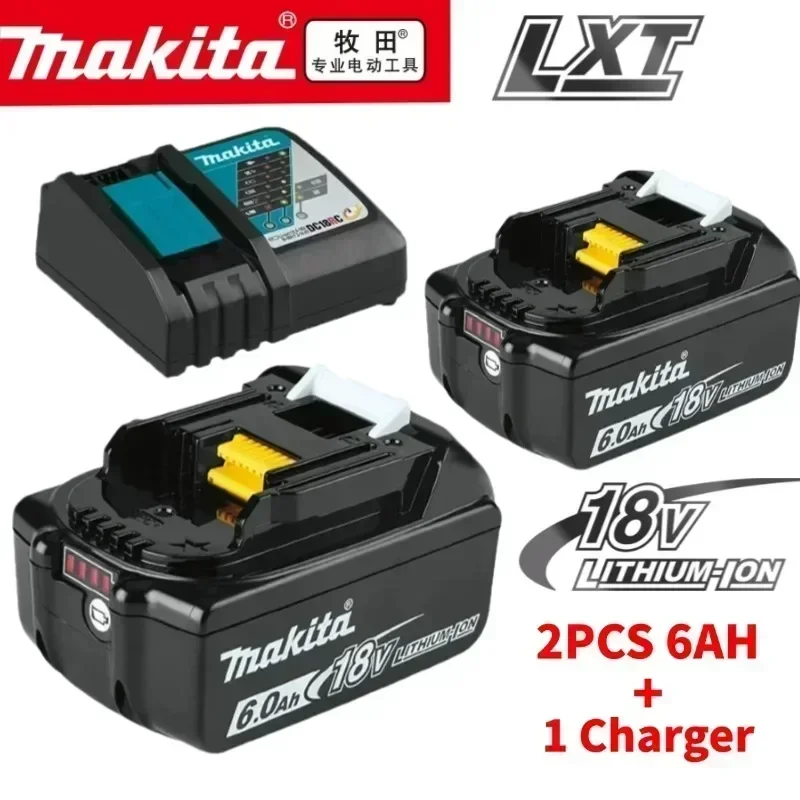 Makita DTW700 original 18V 6.0Ah/5.0Ah/3.0Ah rechargeable battery, suitable for Makita LXT400 DDF487 DF333D BL1860 power tools