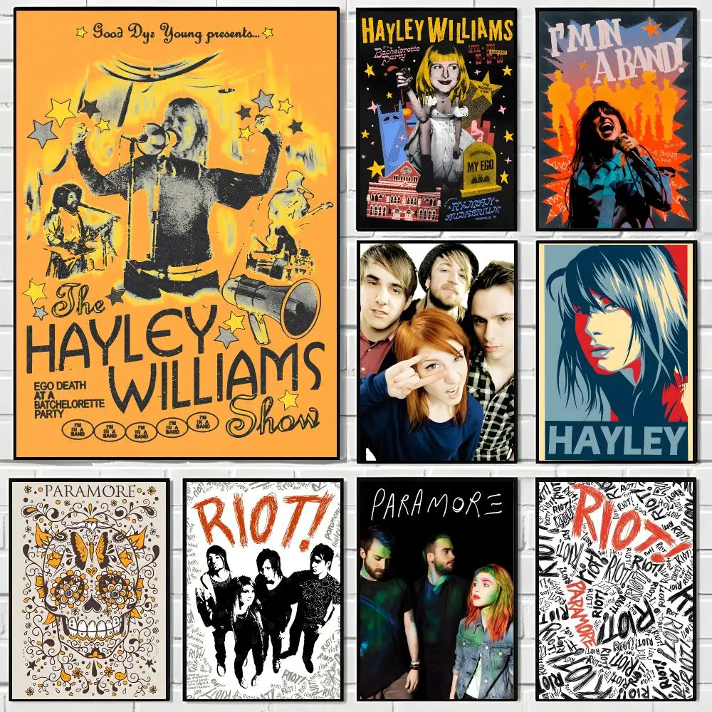 Music P-Paramore Band Poster Aesthetic Wall Art Canvas Poster Room Decoration Items Bedroom Decor