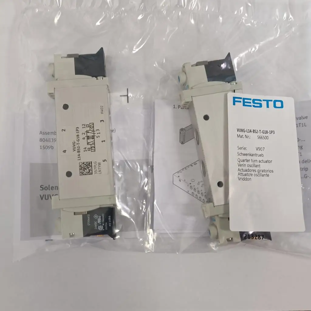 

FESTO Solenoid Valve 566500 VUVG-L14-B52-T-G18-1P3 VUVG-L14-M52-AT-G18-1P3 566499 VUVG-L14-B52-T-G18-1H2L-W1 577319 566509 VUVG