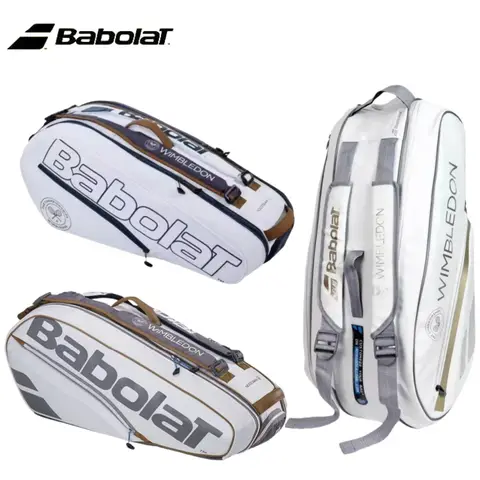 Babolat 테니스 패들 라켓 WIMBLEDON 대용량 테니스 배낭 스포츠 가방 비치 테니스 라켓 가방 (신발 칸 포함)