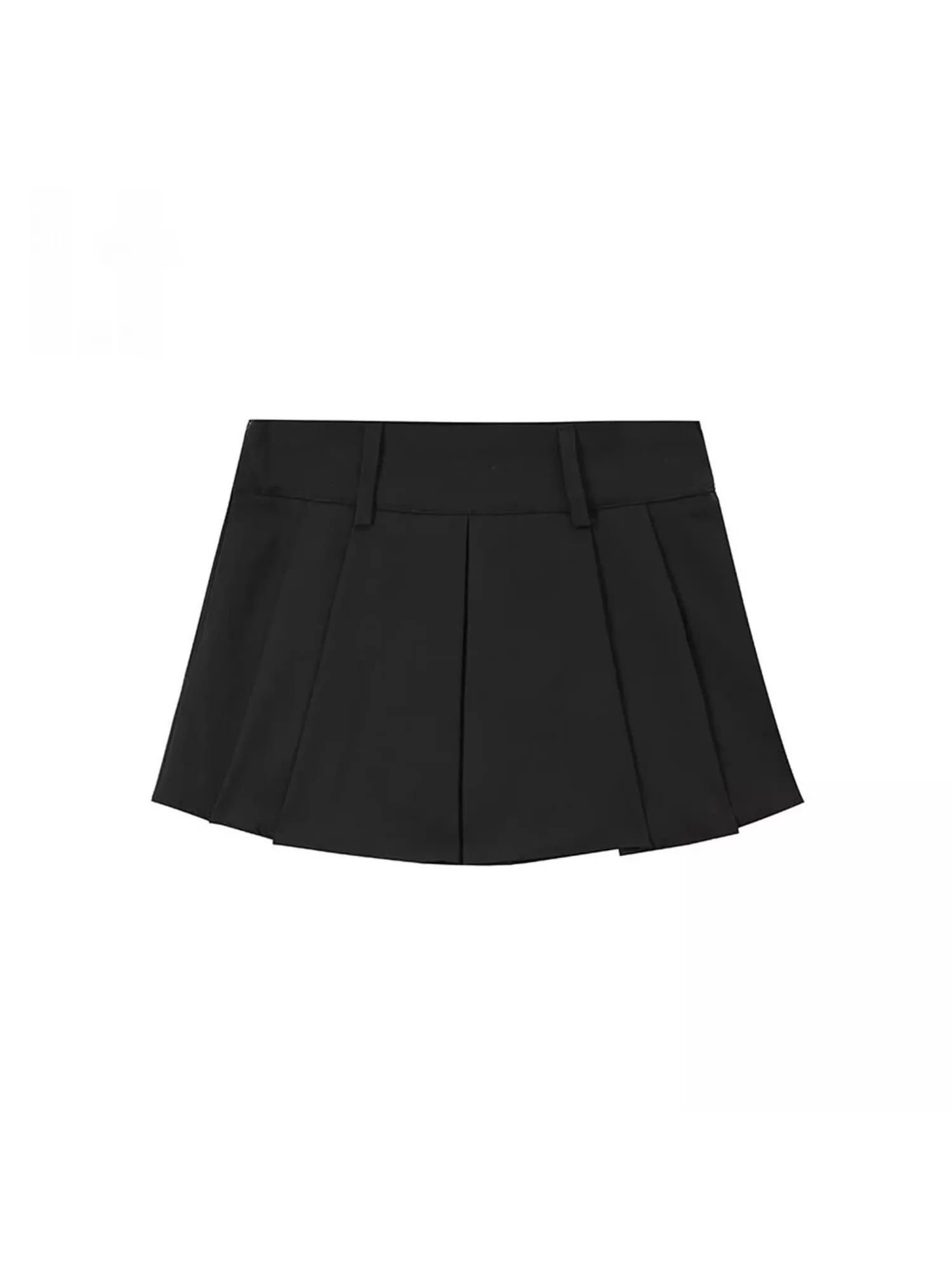 

Корейская плиссированная юбка-шорты с высокой талией для женщин, весна-лето, новая модная коллекция, стройнящая, универсальная, с защитой от просвечивания, А-силуэт