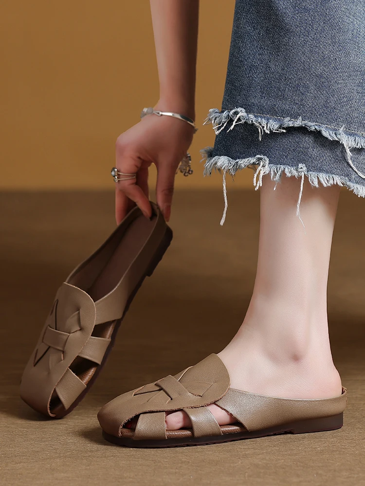 chaussures-decontractees-pour-femmes-style-ete-a-bout-ouvert-semi-mules-respirantes-en-cuir-de-vachette-semelle-souple-talon-plat-confortables-style-decontracte-quatre-saisons