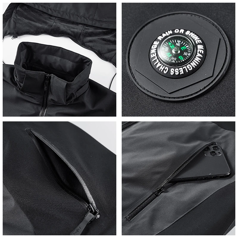 Inverno Casual Tenere Al Caldo Cappotti In Pile All'aperto Moda Comfort Giacca Nuovo Allentato Versatile Solido Ispessimento Cappello Rimovibile Magliette E Camicette Da Uomo