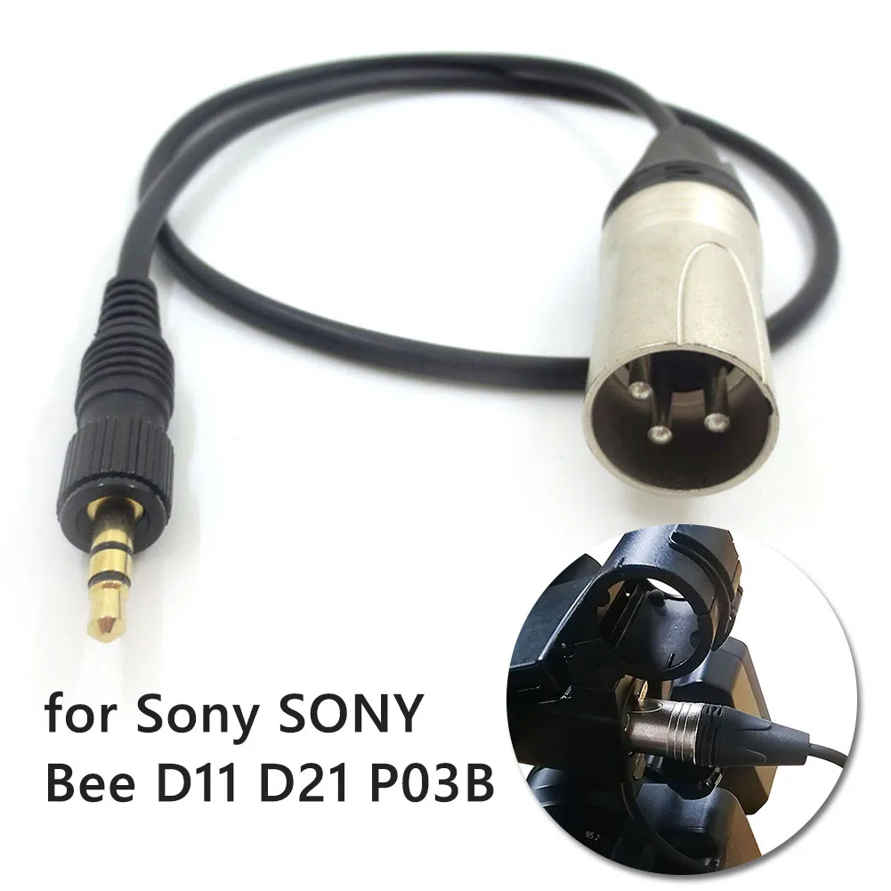 3.5mm Audio Cable Jack Audio Cable Line Cord for Sony UWP D11 D21 P03B Microphone Sound Recording Equipment