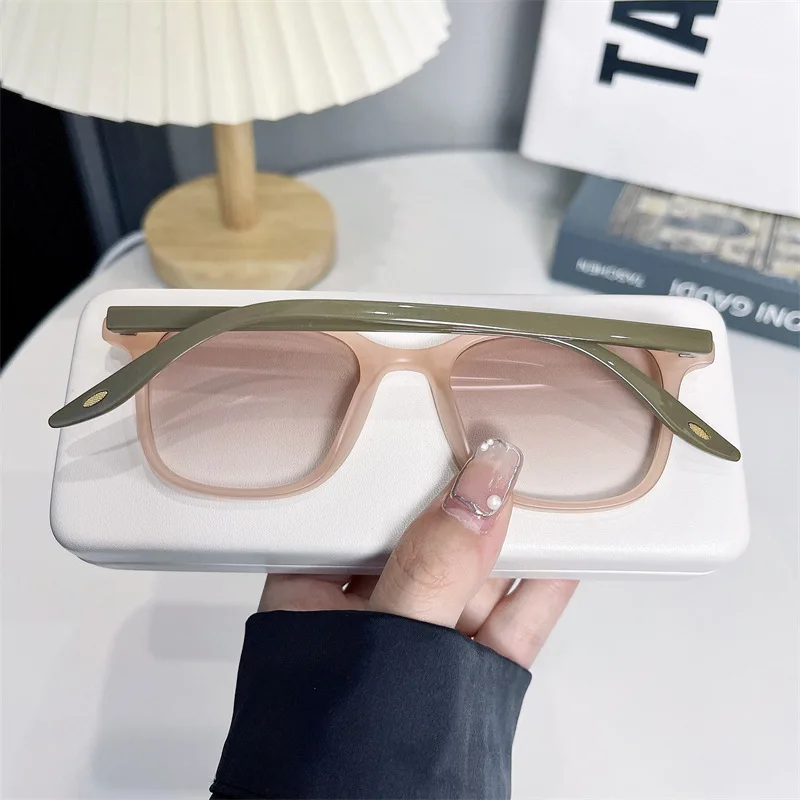Luxuriöse Rechteckige Sonnenbrille für Damen und Herren Vintage Markendesigner Eckige Sonnenbrillen Herren Shades Damen Eyewear Brillen Gläser – Detail 21