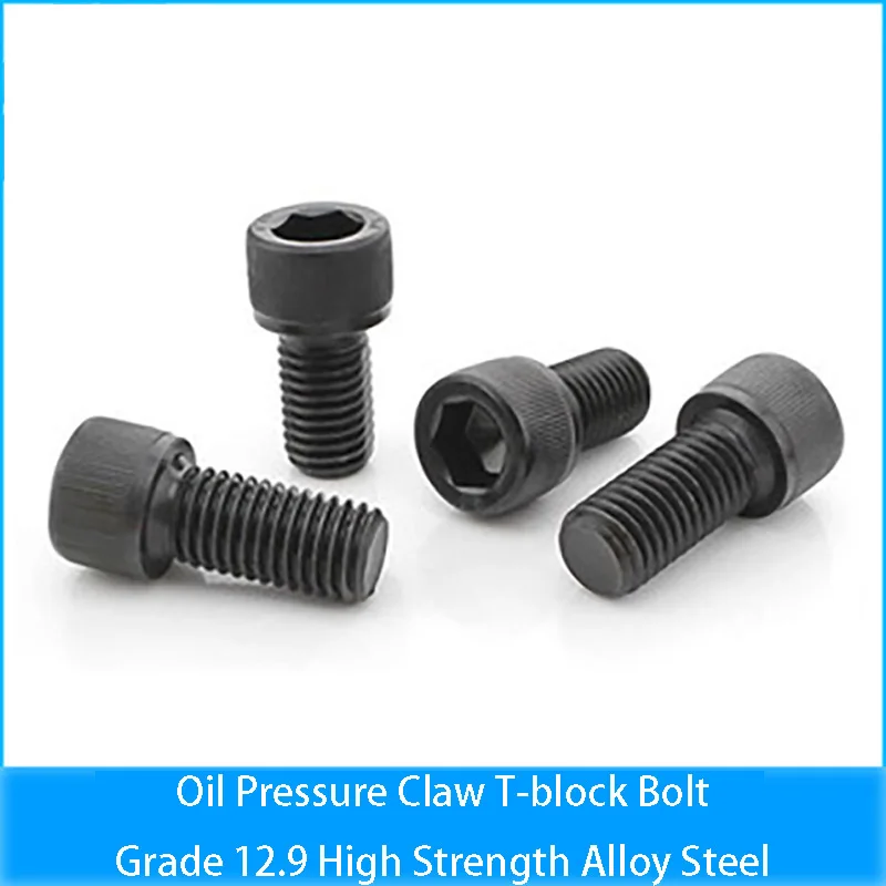 

Cheap Grade 12.9 Hexagon Socket Screw High Strength Chuck Oil Pressure Green Jaw Screw T-block Strong Bolt M8 M10 M12 M14 M16