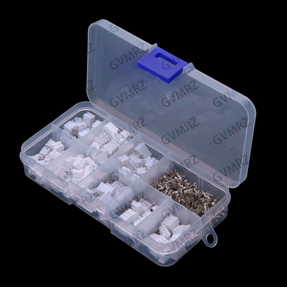 300PCS 2.0mm interlocking kit PH2.0mm pitch 2P 3P 4P housing pin header JST connector 2-4P Component