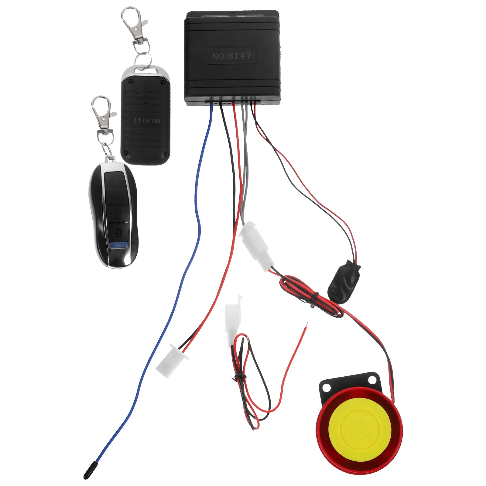 

12V Motorcycle Alarm System Dual Remote Control Anti theft Security Protection Easy Installation Universal Motorcycle Scooter