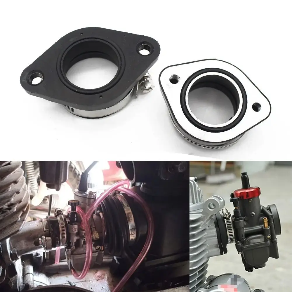 Compact Carburetor Connector Corrosion Resistant Sturdy Intake Manifold Connector Easy Installation Precise Fuel Control