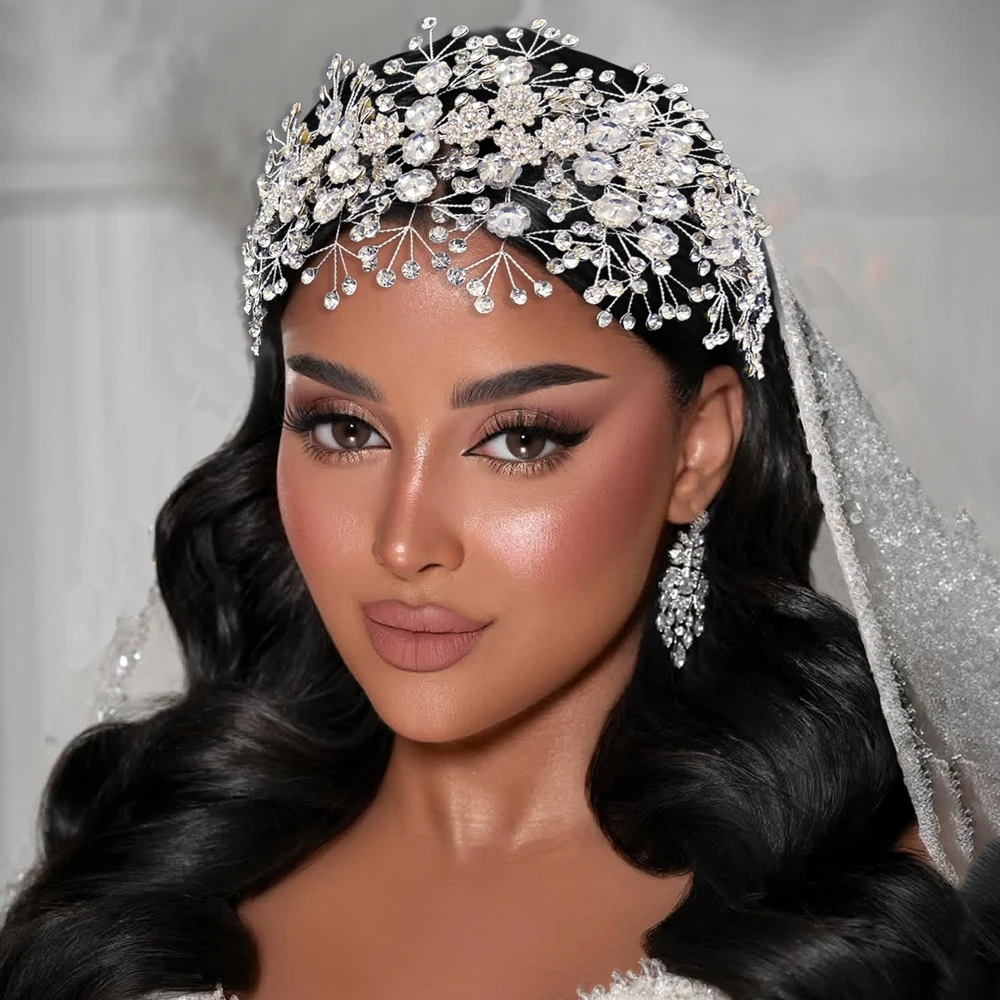

DZ270 Bridal Headpiece for Weddings Hair Accessories Woman Headdresss Crystal Brides Hair Ornaments Handmade Party Headdress