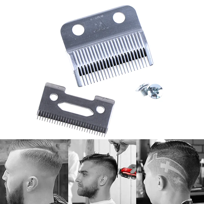 Professionele original Keramische titanio Beweegbare Mes cortadora de pelo Mes Stalen Clipper Accesorios Met Schroeven