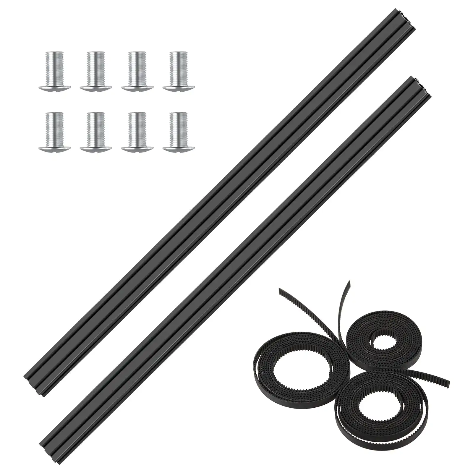 NEJE MAX-riel láser YC1150 de 1150MM, extensión de Y-AXIS, grabador/cortador, perfil de aluminio negro, PRO, NEJE 2S MAX
