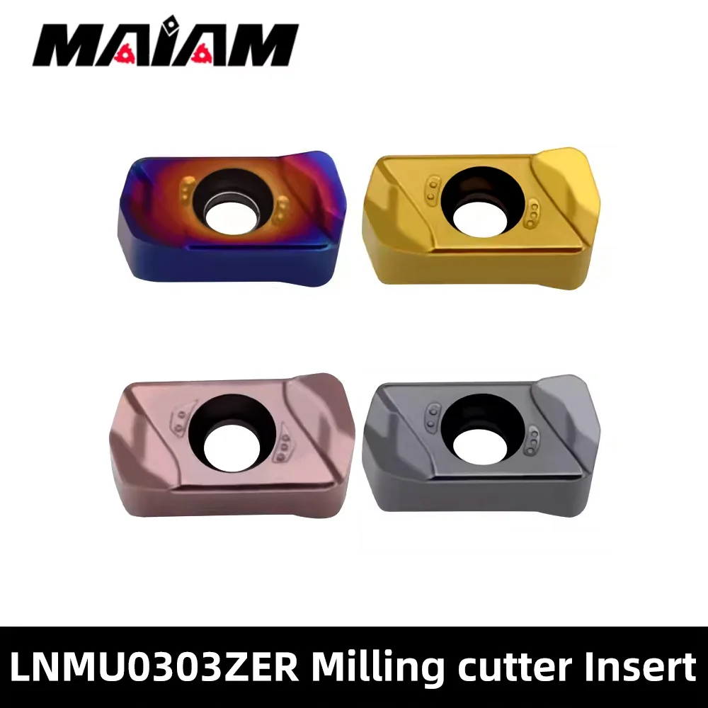 

LNMU0303 ZER Carbide Insert Fast-feed Double sided Lathe Turning CNC Machine Indexable Milling Cutter Tool for EXN03R LNMU 0303