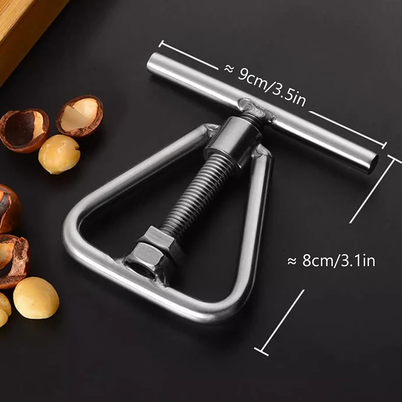 （Summer4）Multifunctional Manual Nut Opener Cracker Machine Walnut Kitchen Tool Steel Sheller Nut Macadamia Accessories view 6