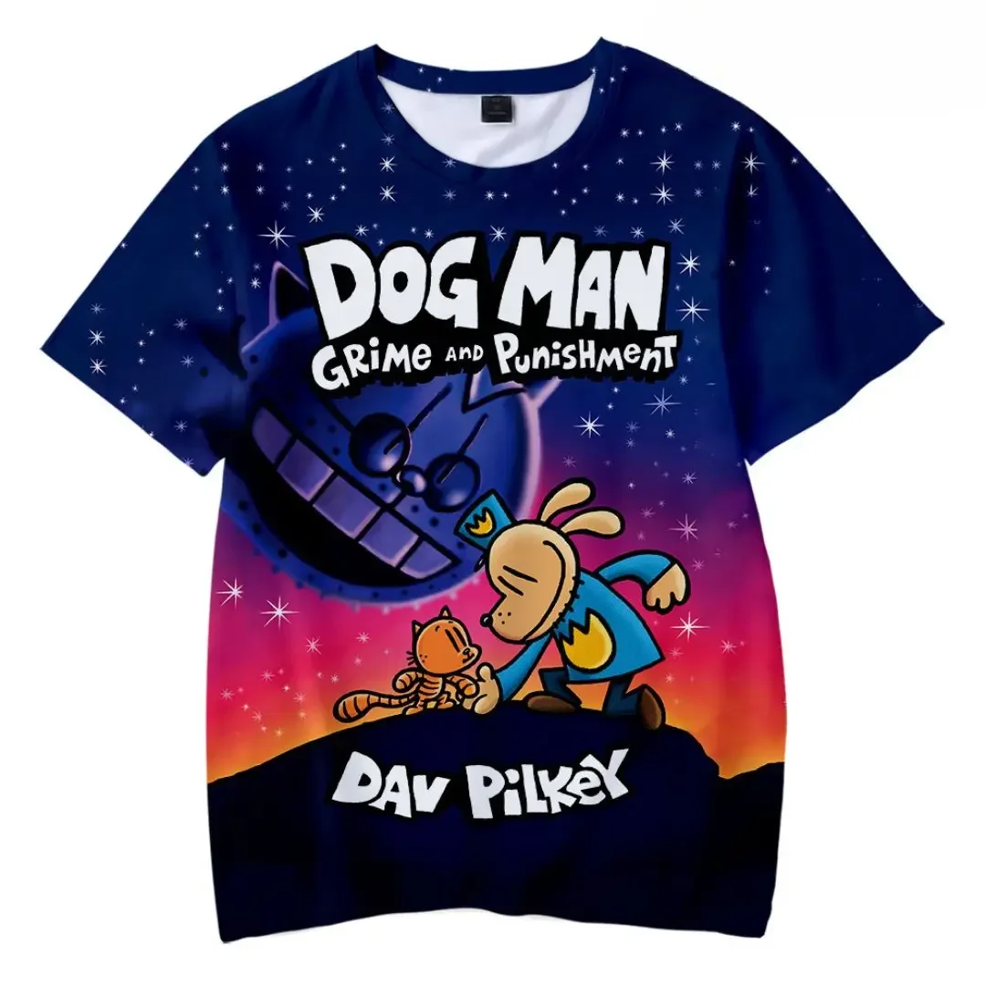 

2024 Child Boys T-shirts Cartoon Anime Dog Man Summer Short Sleeve Boy Clothes T Shirt Tops Tee Children's Clothing 3-14 Years