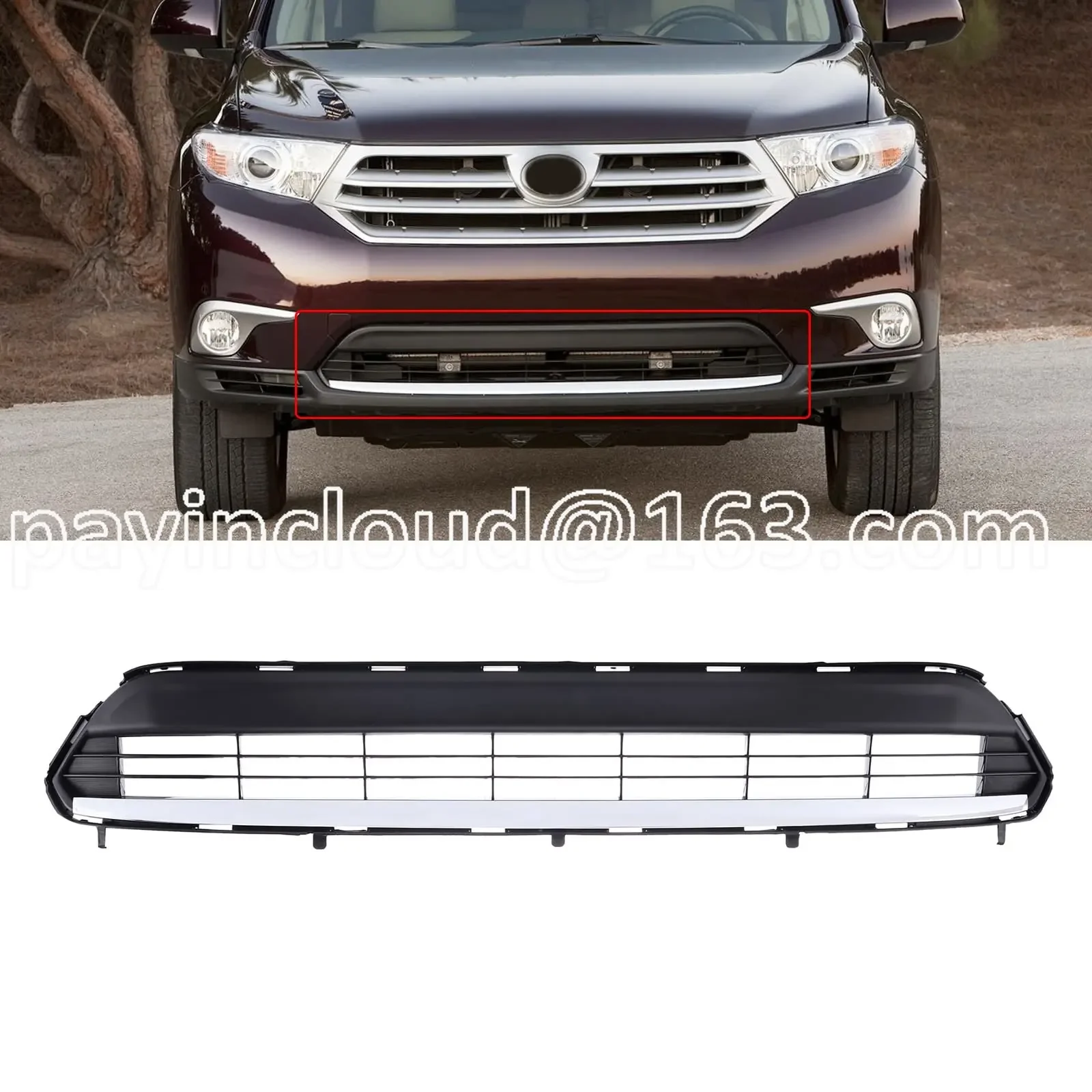 

Black Lower Grille Grill Front Bumper Grill Fit