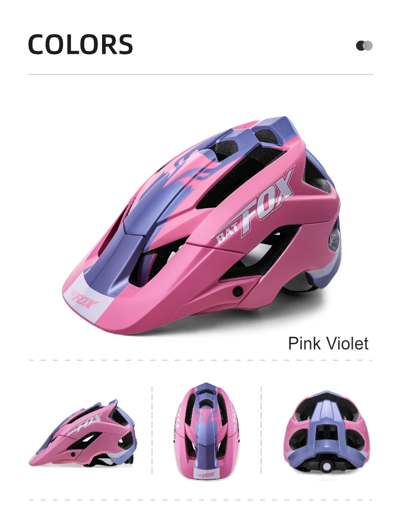 BATFOX Fahrradhelme, stoßfest, verstellbar, atmungsaktiv, für Rennrad, MTB, Fahrradhelm, für Herren und Damen, Casco Ciclismo, Sicherheits-Fahrradausrüstung – Detail 18