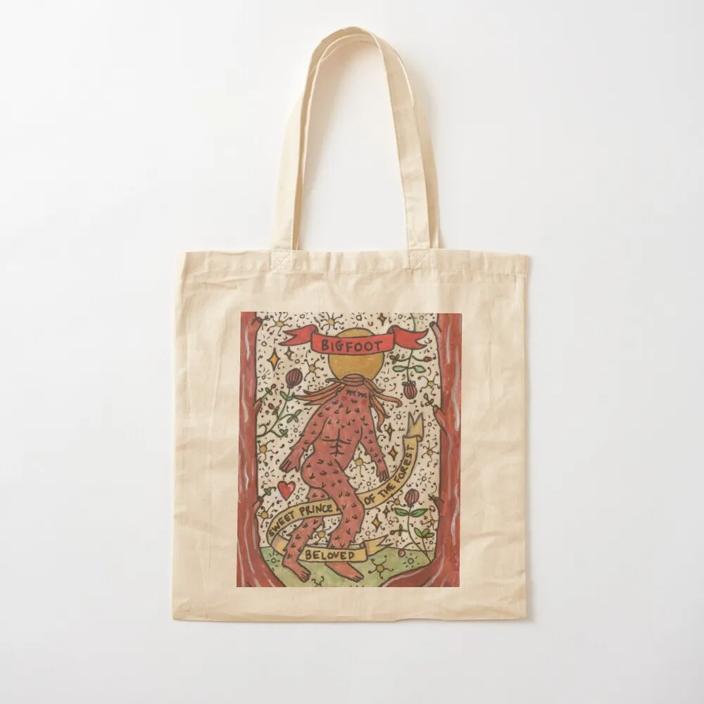bigfoot sweet prince of the forest Tote Bag Handbags tote bag men bag for beach Large bags for women
