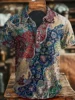 Baroque patterned men's polo shirt
