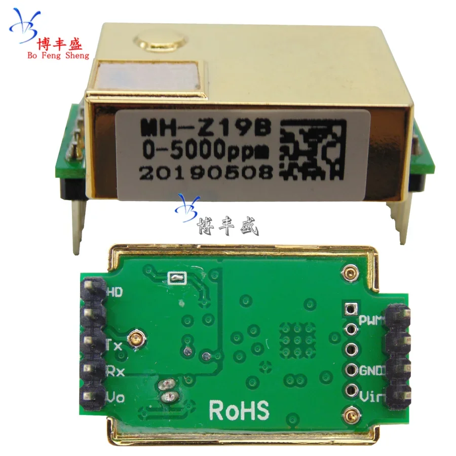 CO2 sensor CO2 MH-Z19B with terminals UART PWM digital multiple outputs, gas