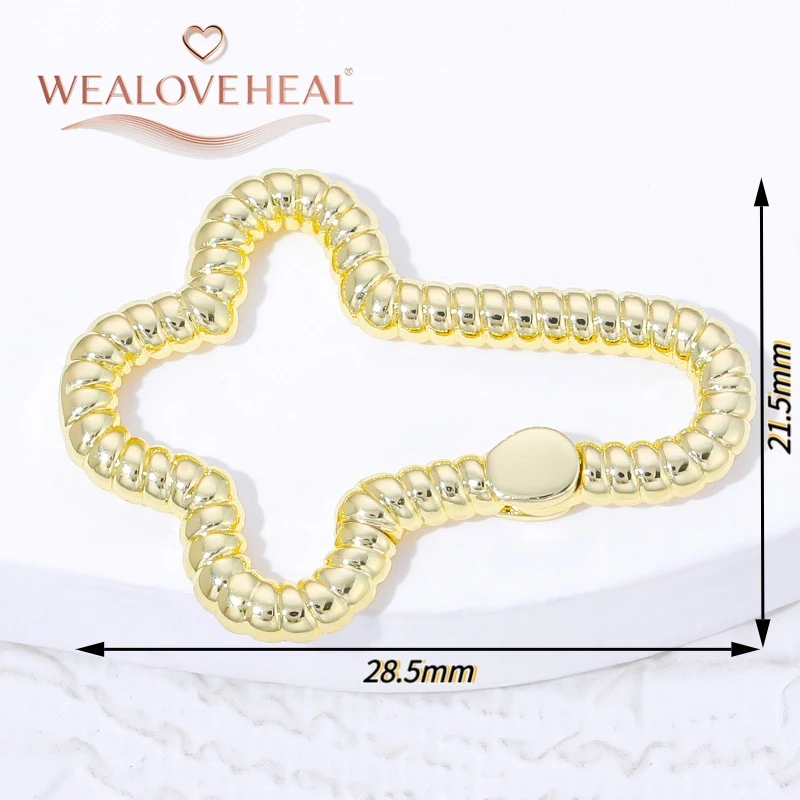 karabinerhaken,18K Vergoldeter Messing-Druckknopfverschluss, Vintage Ovaler Schlangenglied-Verbinder für Schmuckherstellung, DIY Halsketten- und Armbandzubehör – Detail 27
