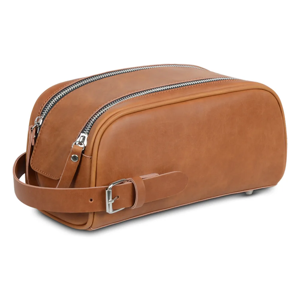 pu retro large capacity waterproof wash bag high-grade cosmetic bag storage bag travel handbag