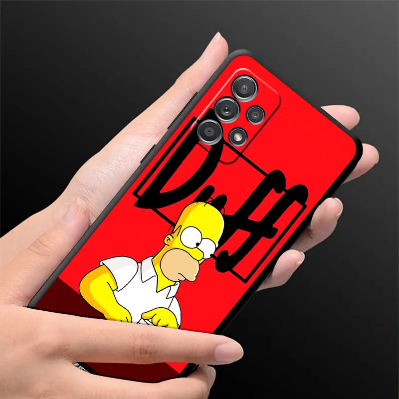 Case for Samsung Galaxy A54 A52 A14 A53 A12 A13 A50 A23 A71 A34 A51 A33 A21s A70 A32 Silicone Phone Cover The Simpsons Family