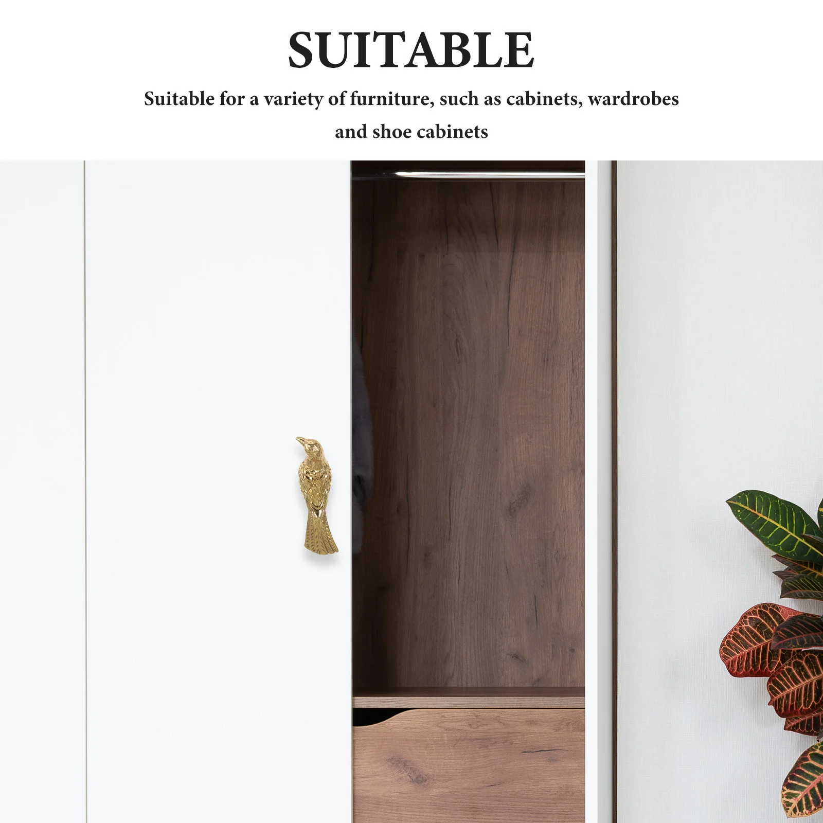 شكل الطيور خمر النحاس مقابض كابينة مضمد درج مقابض سحب ريترو ستايل المطبخ سحب الأجهزة المقابض الطيور