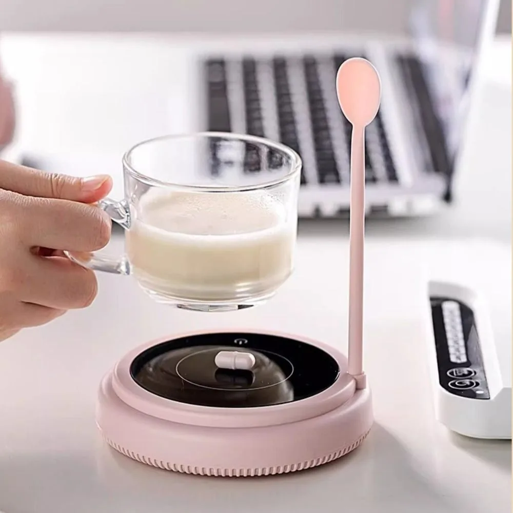 USB Charging Electric Milk Coffee Blender with Spoon Magnetically Levitated Stirring Capsule Magnetic Stirrer