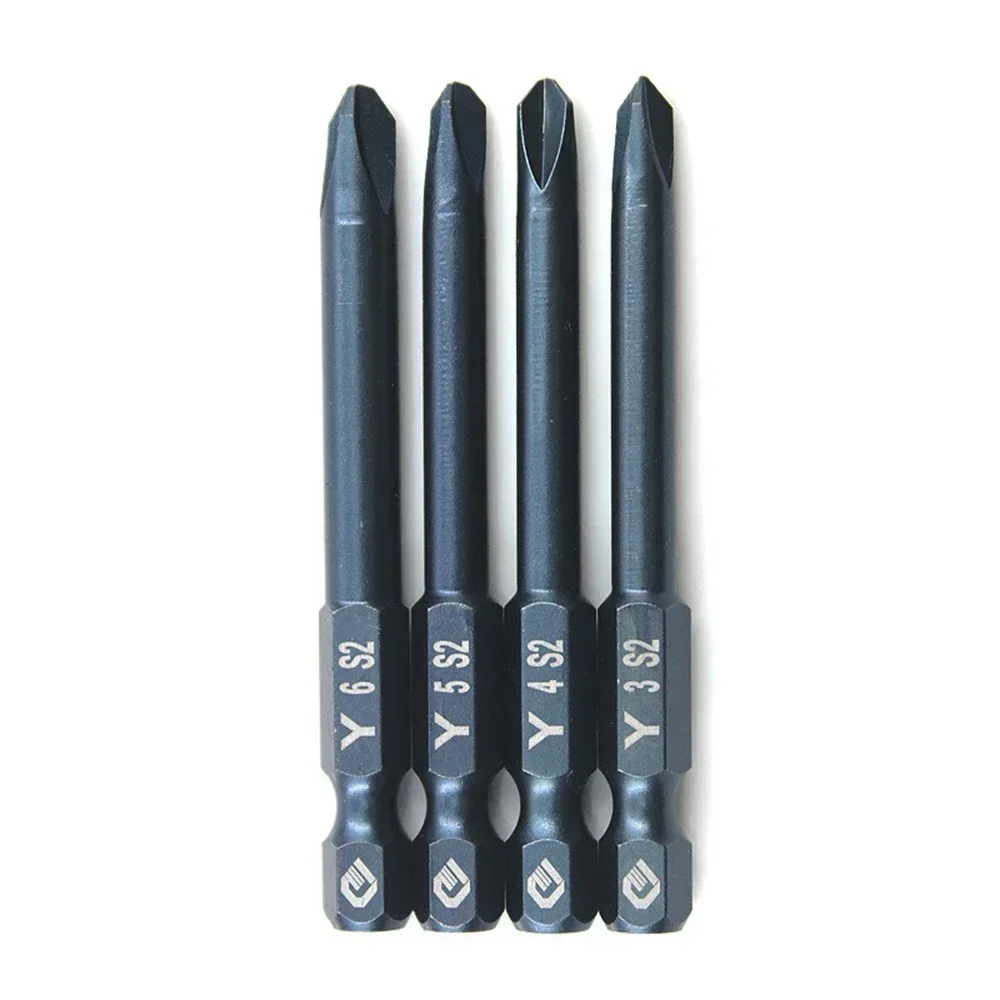 4pcs Screwdriver Bit Set 65mm Tri-wing Electric Drivers Magnetic Y Tip Head Y3 Y4 Y5 Y6 Drill Bit