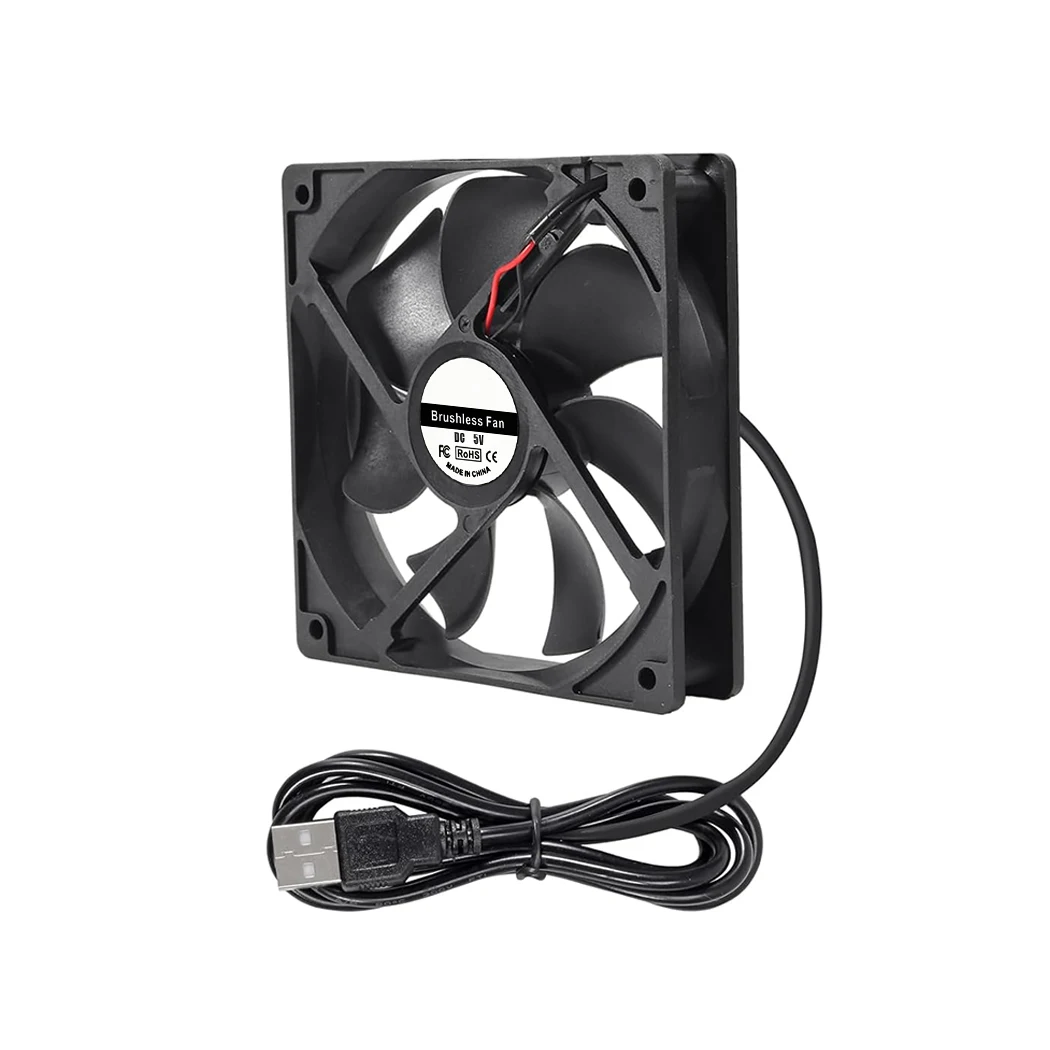 120x120x25mm 120mm Case Exhaust Fan DC Brushless 5V 12V 24V 12cm Radiator 2PIN USB 12025 Cooler for PC Computer Case Cooling