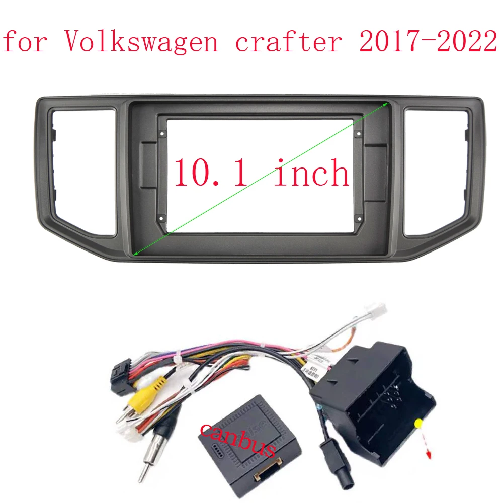 10.1 Inch For VW Volkswagen Crafter 2017+ Android Stereo Car Radio GPS MP5 Player 2Din Head Unit Navigation Fascia Frame