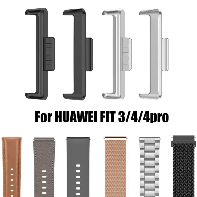 1Pair Metal Adapter For Huawei Watch Fit 4 4 Pro 3 Strap Connector Bracelet Stainless Steel Fit 3 20mm Band width Accessories