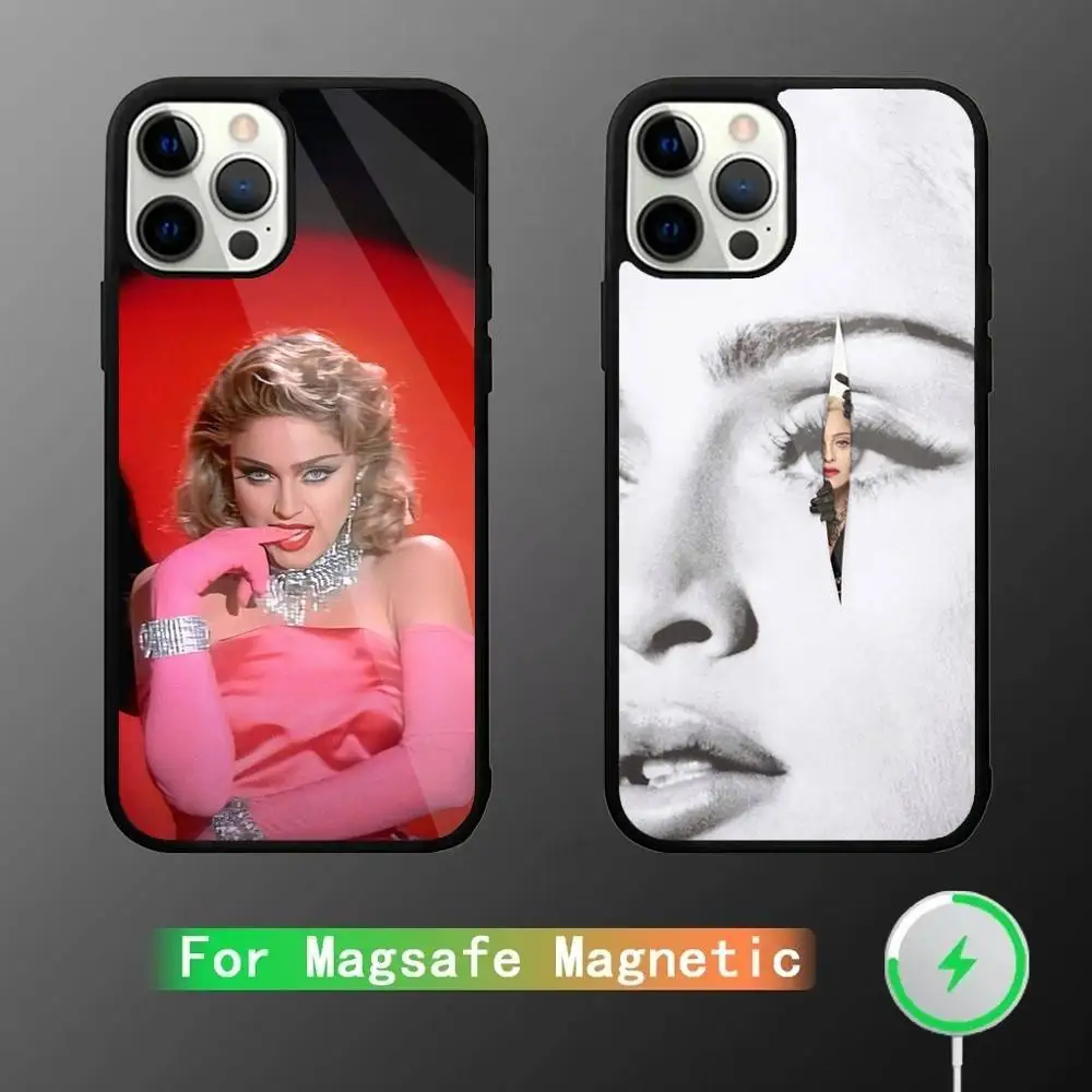 

Singer M-Madonna Phone Case For iPhone 16,15,14,13,12,11,Pro,Max,Plus,Mini,SE New Magsafe Magnetic Wireless Charging