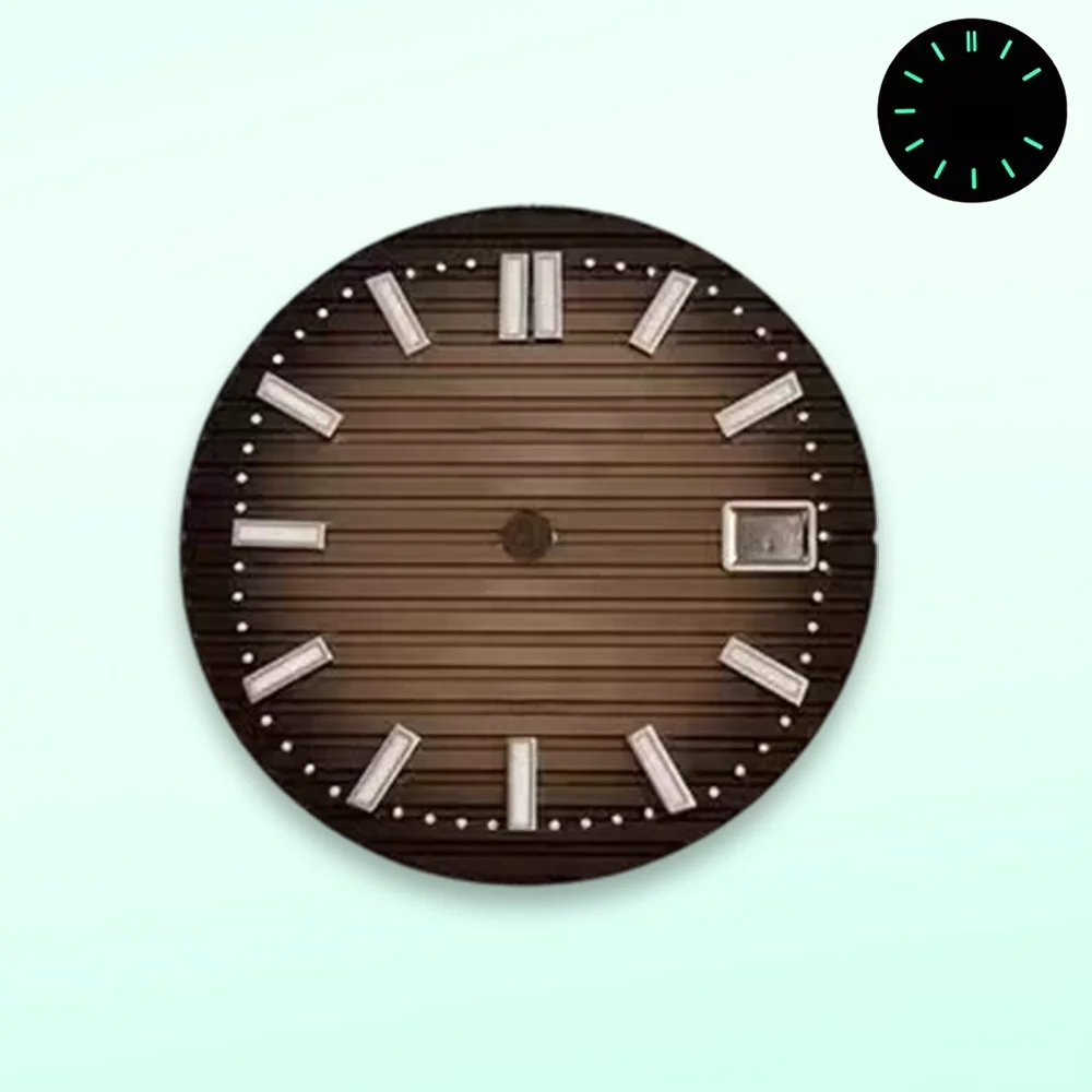 30.5mm S Dial striped suitable for NH35 Japanese movement green night light high-quality watch modification accessory Watch case