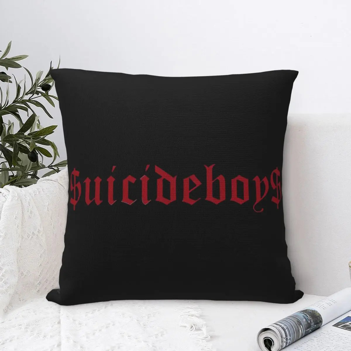 Car Decoration Suicideboys G59 Music Group Pillowcase Merch Pillow Covers Square Multiple Sizes