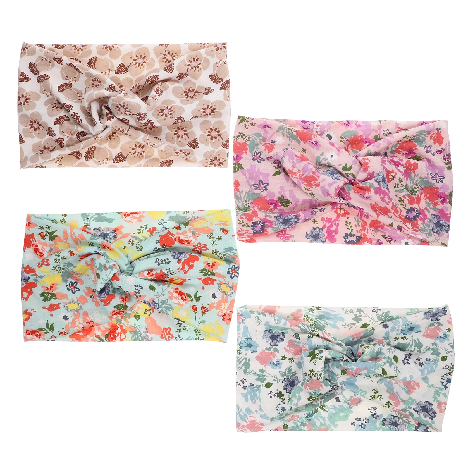 

4Pcs Sports Headbands Elastic Yoga Hairbands for Women Non Slip Sweat Absorbent Workout Headbands Stylish Hair Accessories