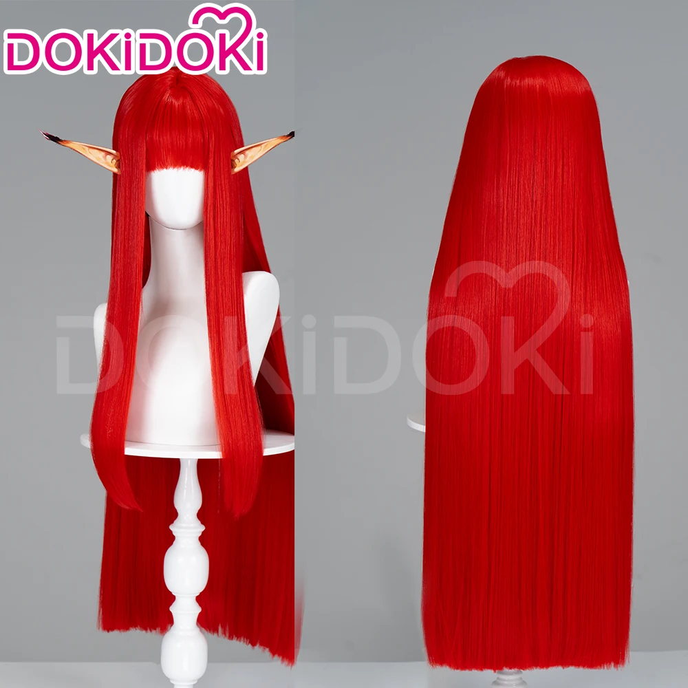 Hulkenberg Wig Cosplay Game Metaphor: ReFantazio Cospaly DokiDoki Women 80cm Red Long Wig Hulkenberg Cosplay Free Wig Cap