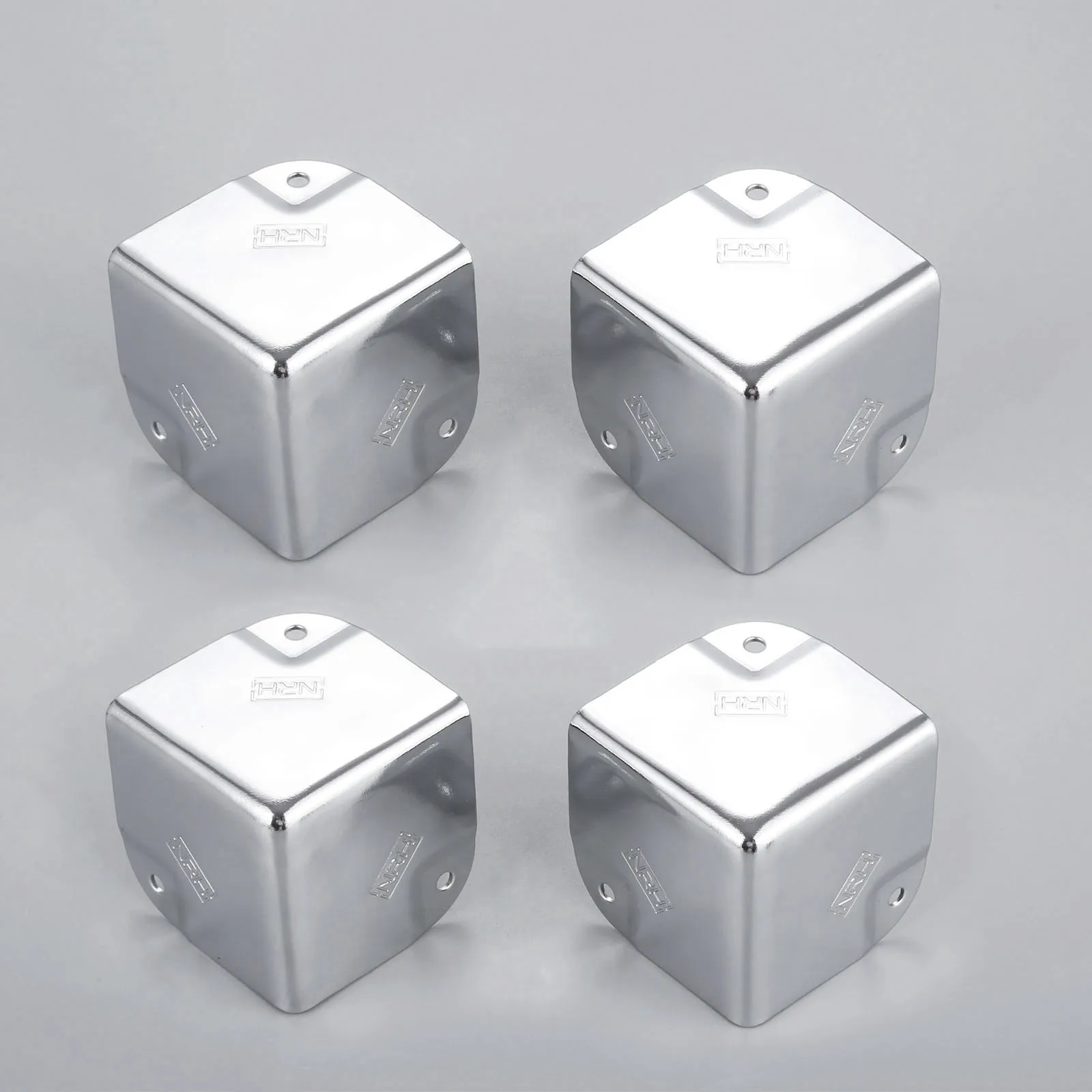 4pcs Iron Air Bag Corner Square Bracket Toolbox Trunk Box Case Angle Brace Protector 35/40/50mm Right Angle Wrap Decor Hardware
