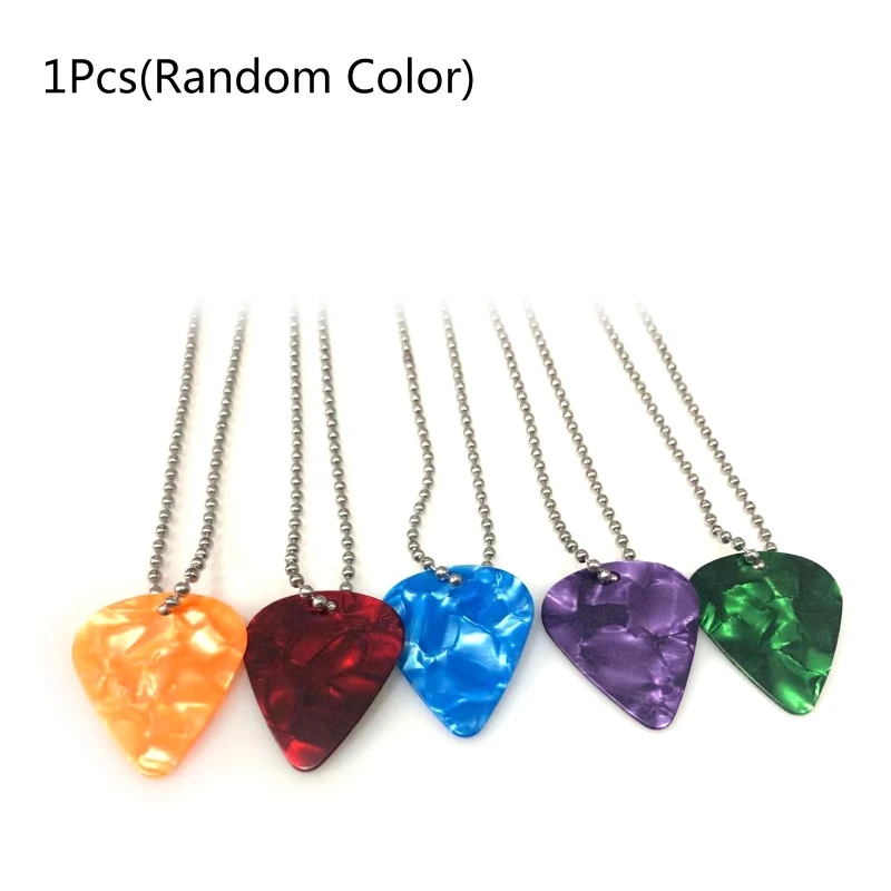 Necklace Guitar Pick Pendants Necklaces for Men Women Jewerly Guitar Pick Gift