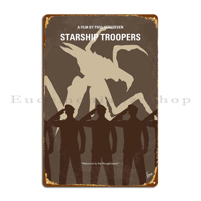 Starship Troopers Metal Plaque Poster Living Room Club Club Bar Pub Designing Tin Sign Poster